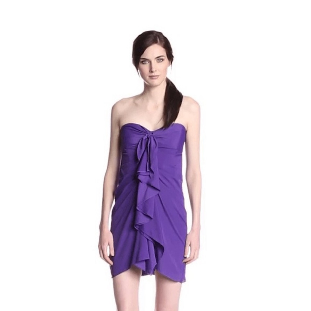 BCBGeneration One Shoulder Purple Dress
